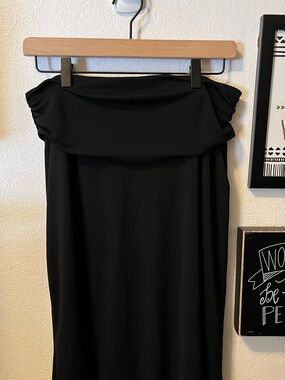 DKNYC Black  Fold-Over skirt